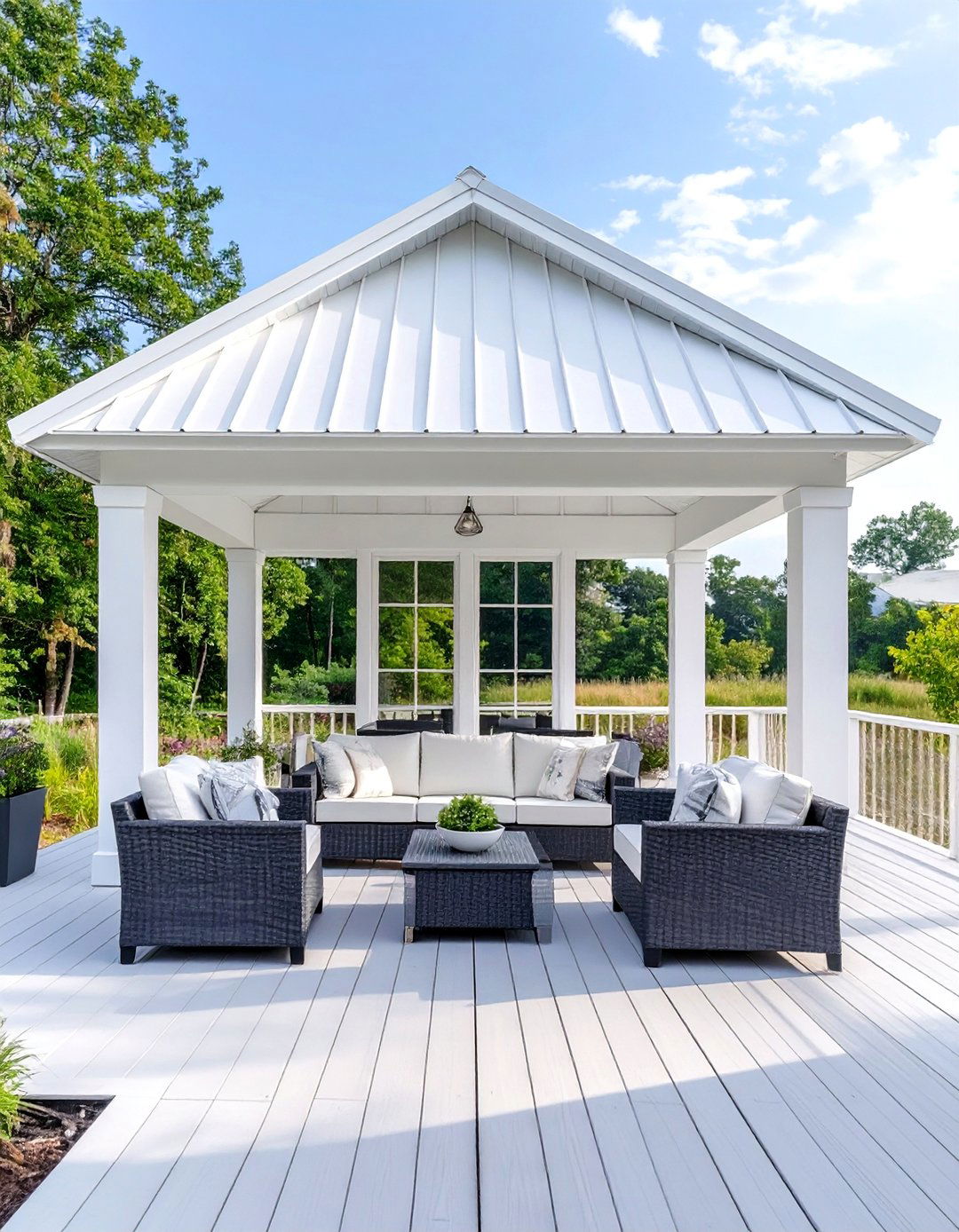 The All Weather Vinyl Pavilion - 30 deck cover ideas