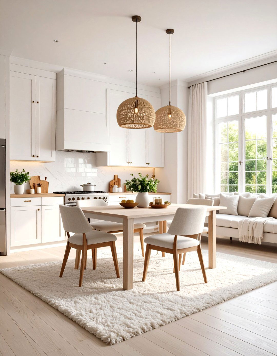 The All White Kitchen Dining Room - 30 kitchen dining room ideas