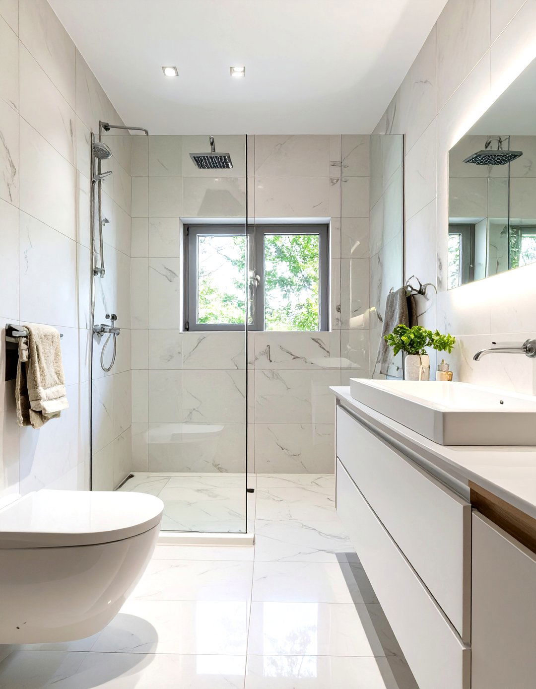 The All White Minimalist Bathroom - 30 minimalist bathroom ideas