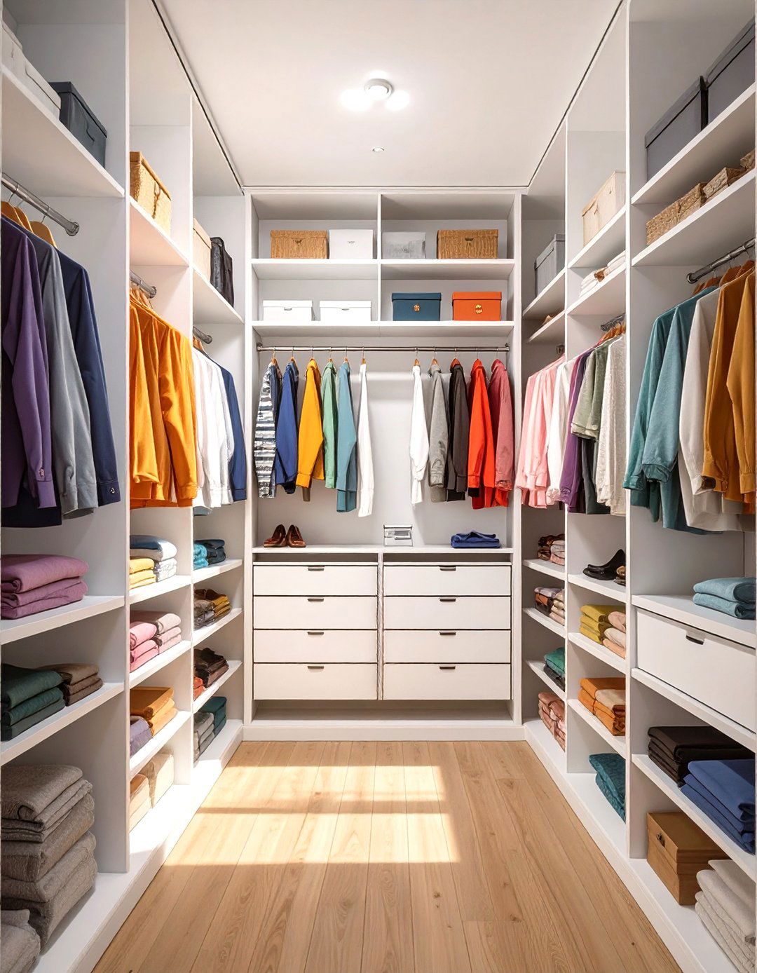 The All White Minimalist Closet - 30 narrow closet ideas