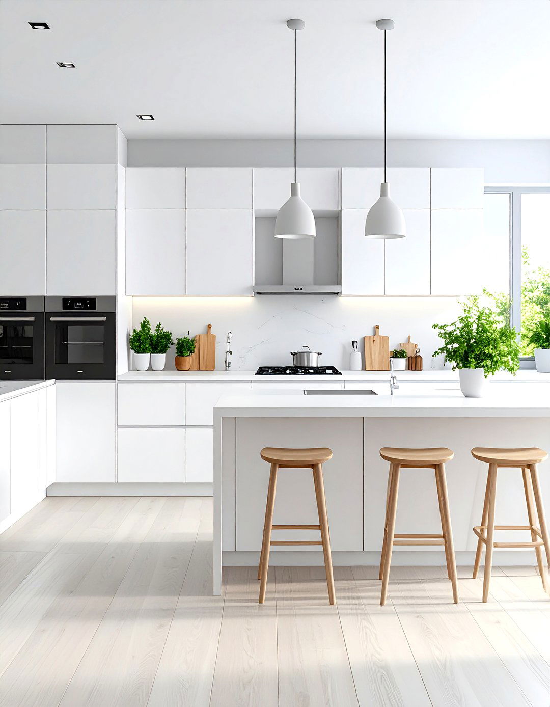 The All White Minimalist Kitchen - 30 kitchen renovations ideas
