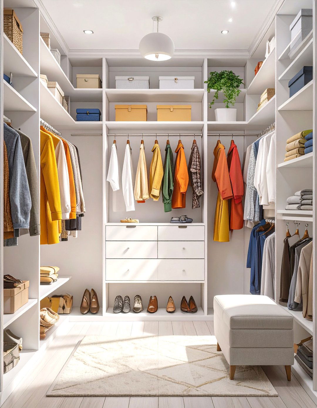 The All White Modern Closet - 30 home depot closet design ideas