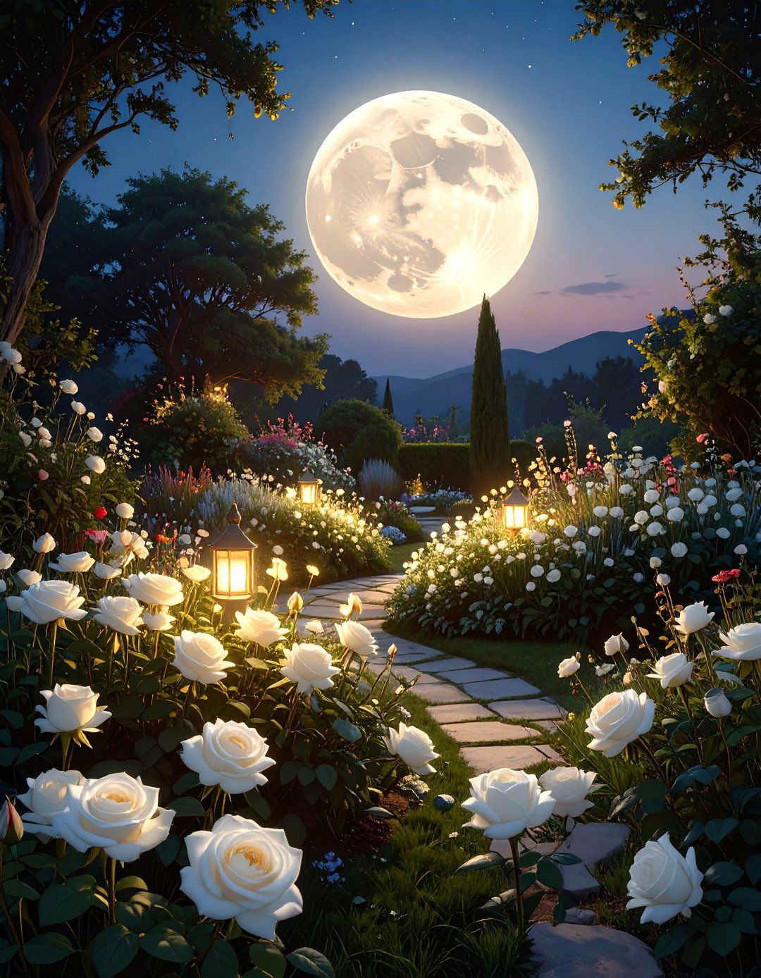 The All White Moon Garden - 30 home garden ideas