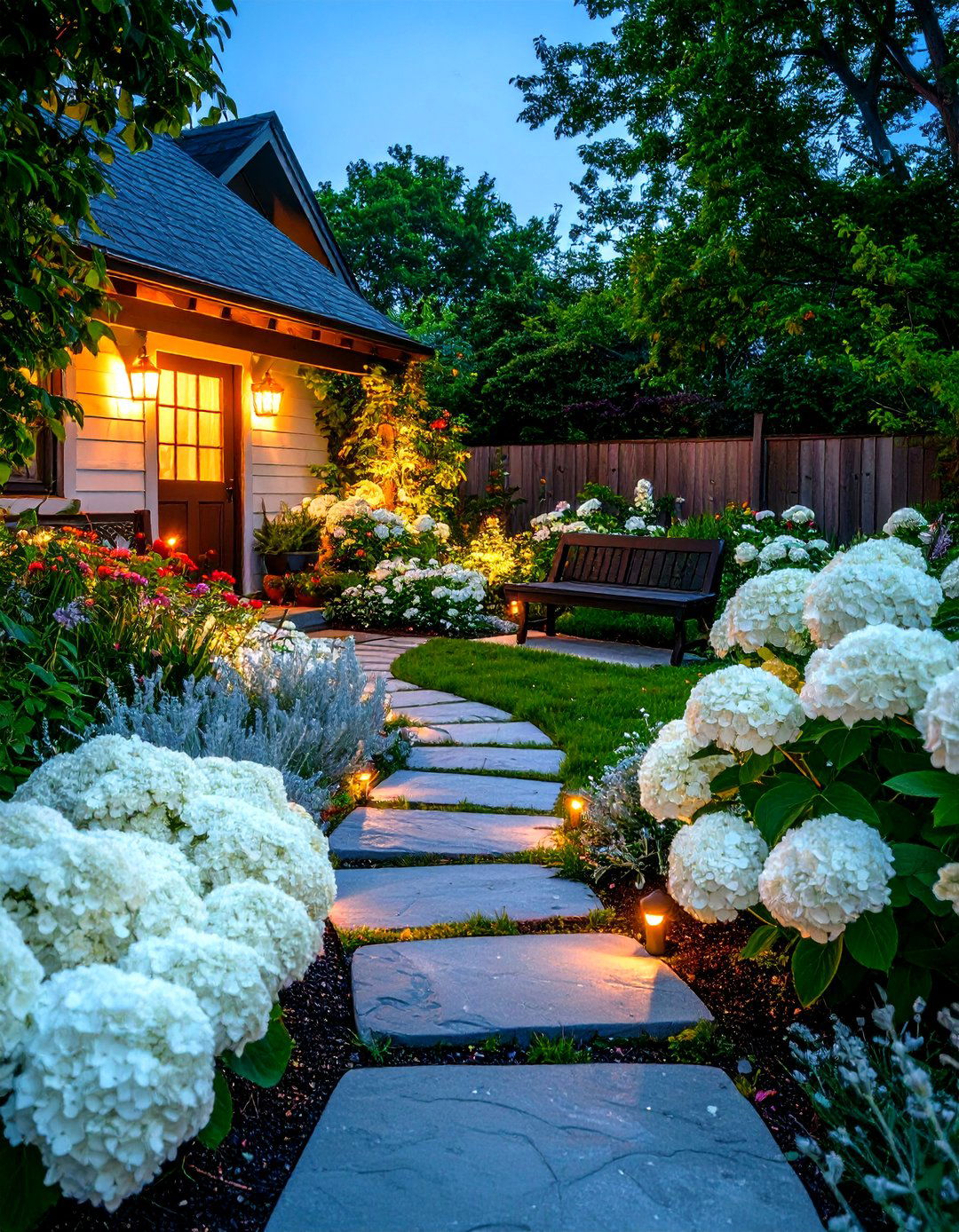 The All White Moon Garden Front Yard - 30 landscaping ideas for front yards