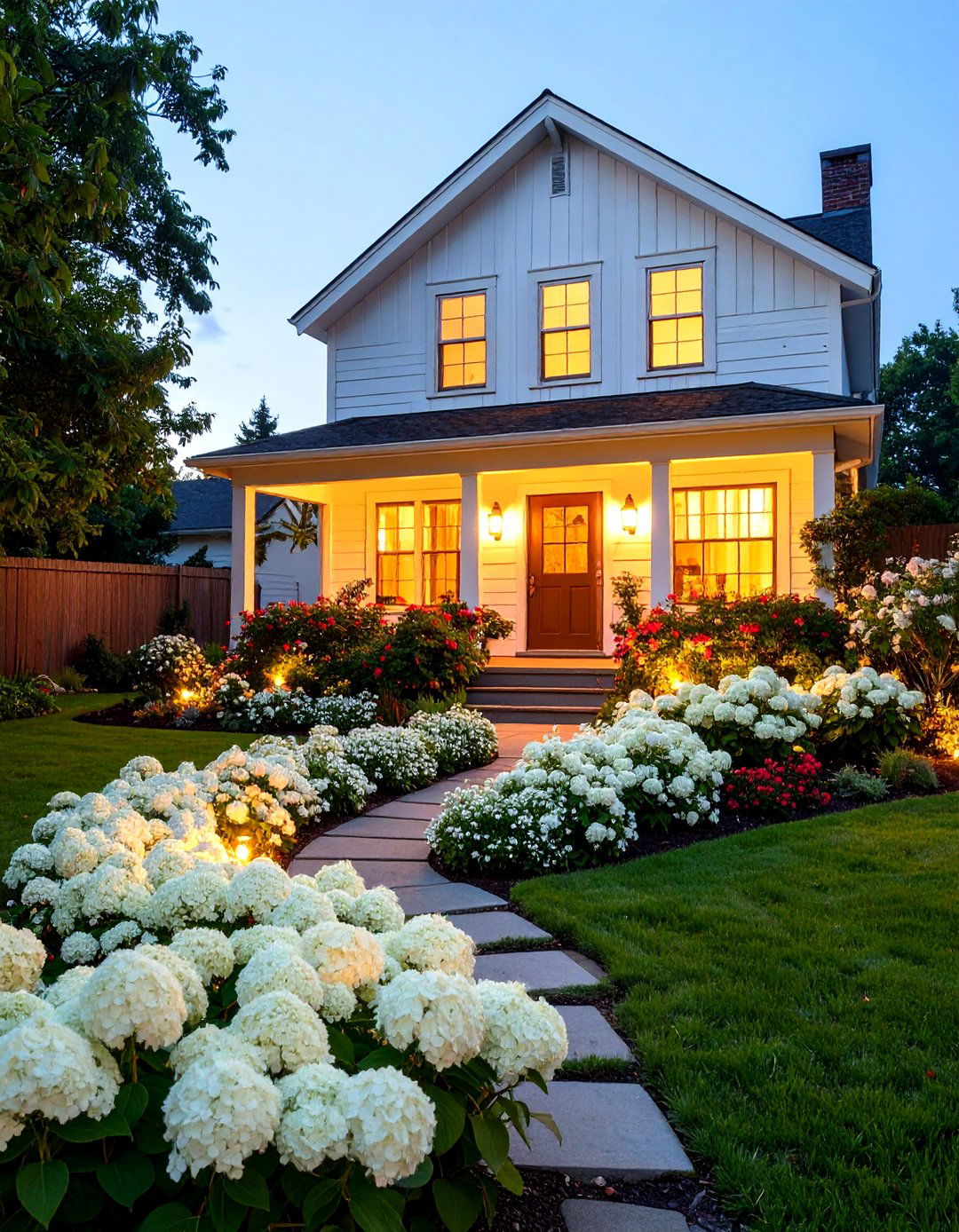 The All White Moonlight Garden - 30 garden ideas for front yard