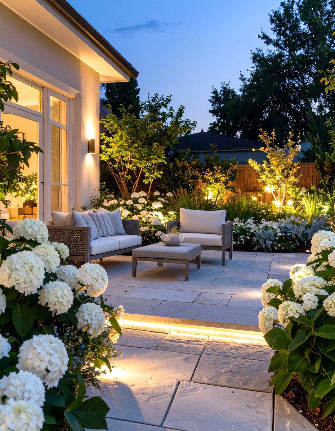 The All White Moonlight Garden - 30 buckhead landscape and design ideas