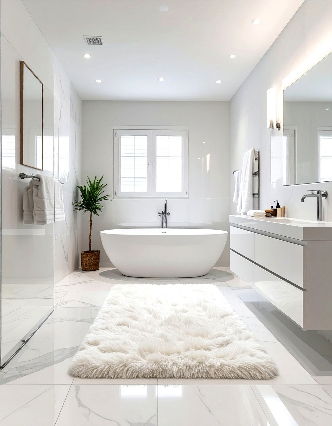 The All White Serene Bathroom - 30 design my bathroom ideas