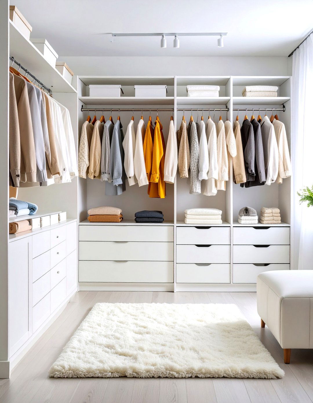 The All White Serene Closet - 30 design closet ideas