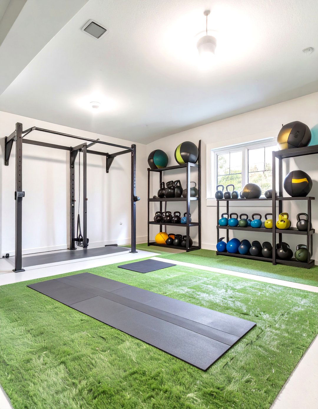 The All in One Functional Training Garage Gym - 30 garage home gym ideas