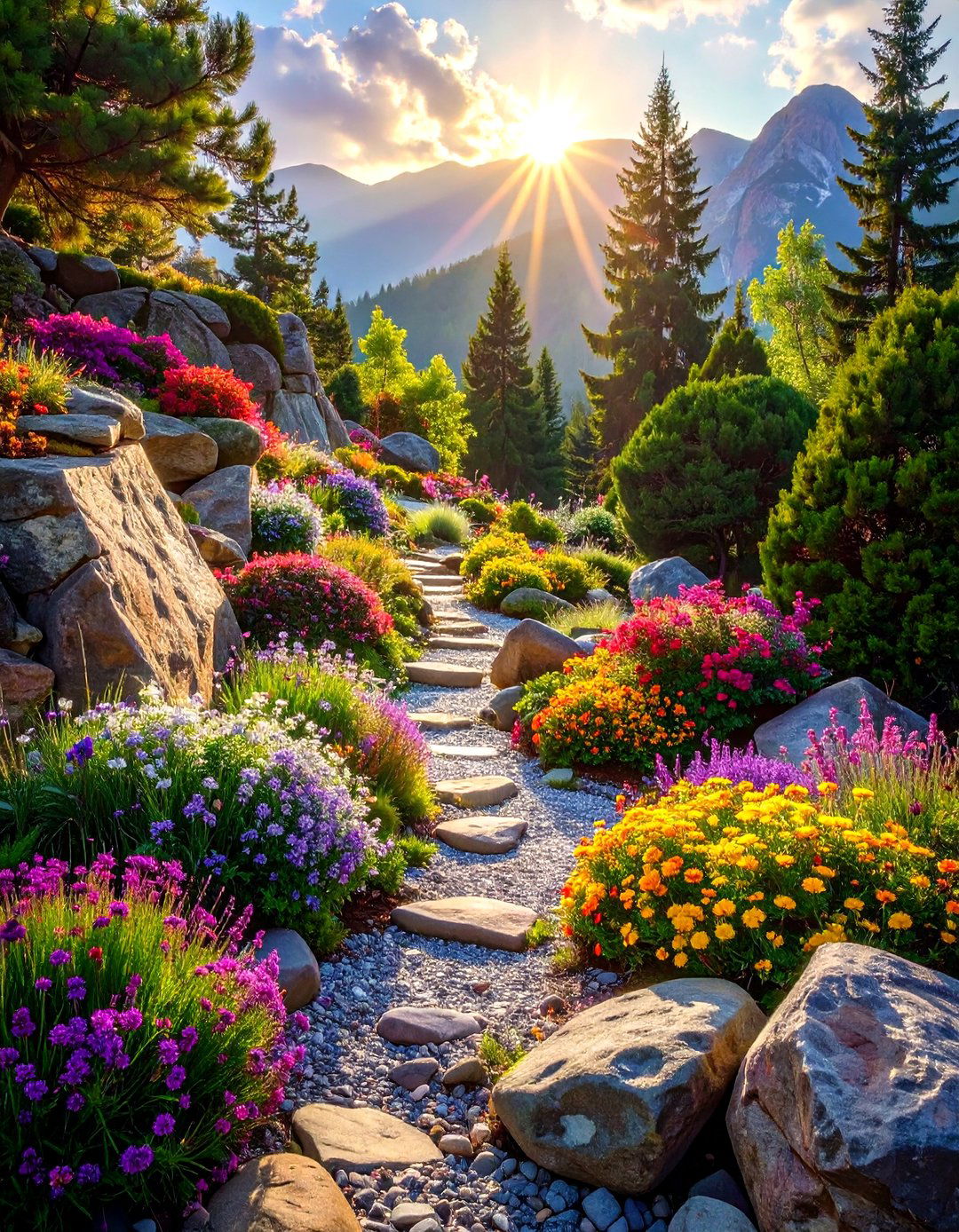 The Alpine Meadow Rock Garden - 30 ai rock garden design ideas