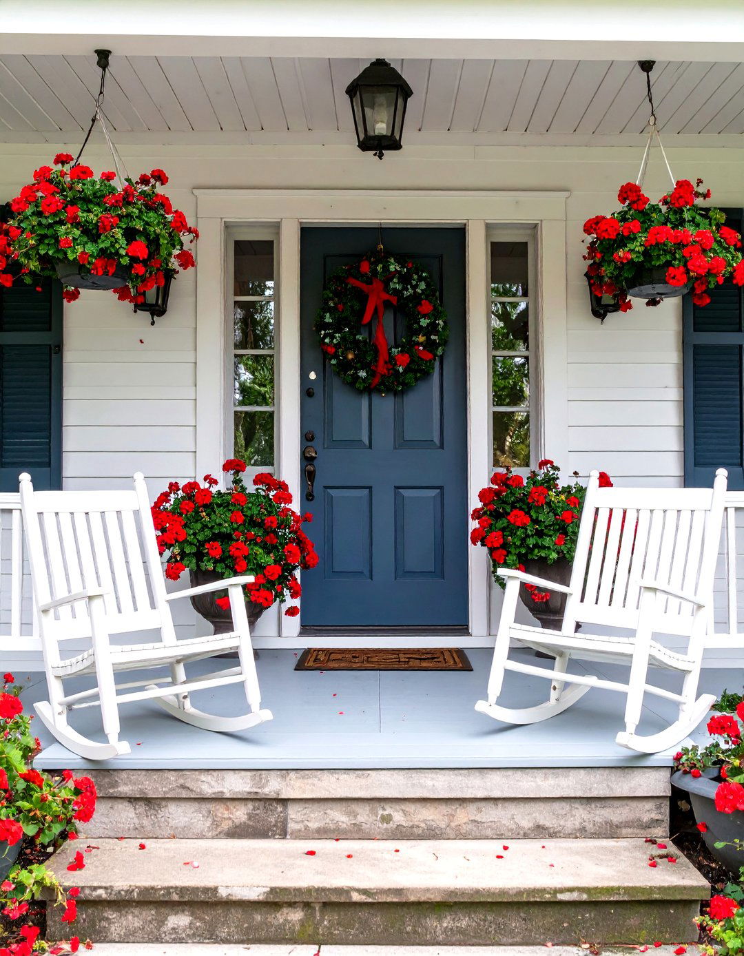 The Americana Themed Front Porch - 30  front porch ideas
