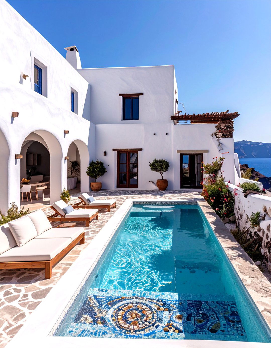 The Ancient Greek Villa on a Cliffside - 30 home design game ideas
