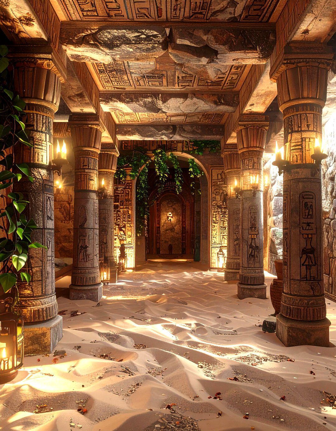 The Ancient Temple Game Room - 30 game room decor ideas