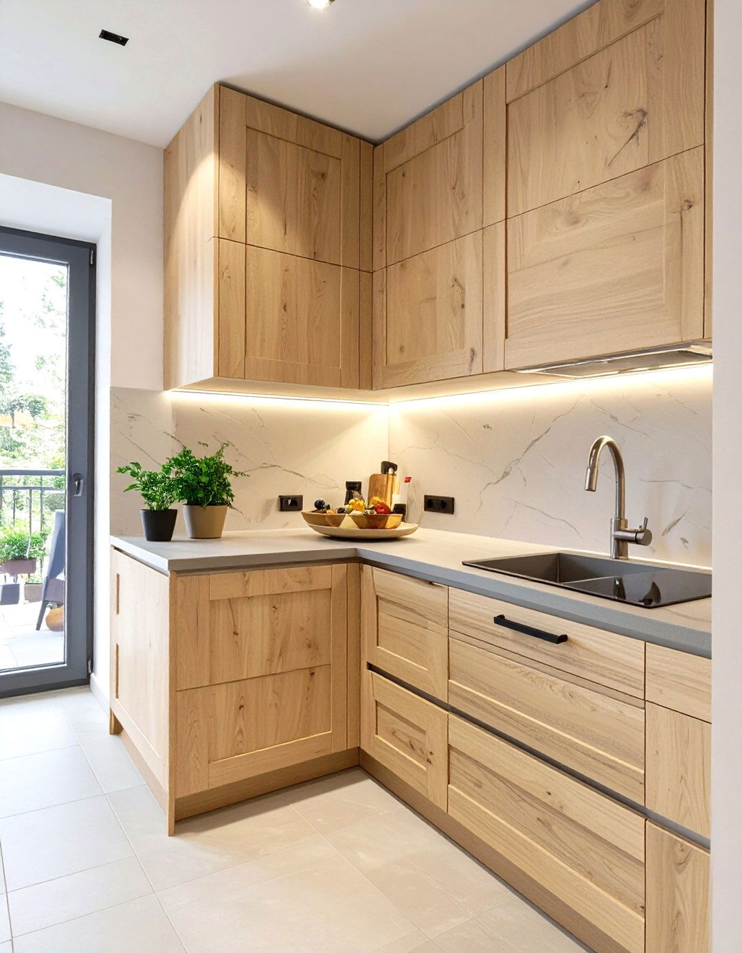 The Angled Front Corner Cabinet - 30 blind corner kitchen cabinet ideas