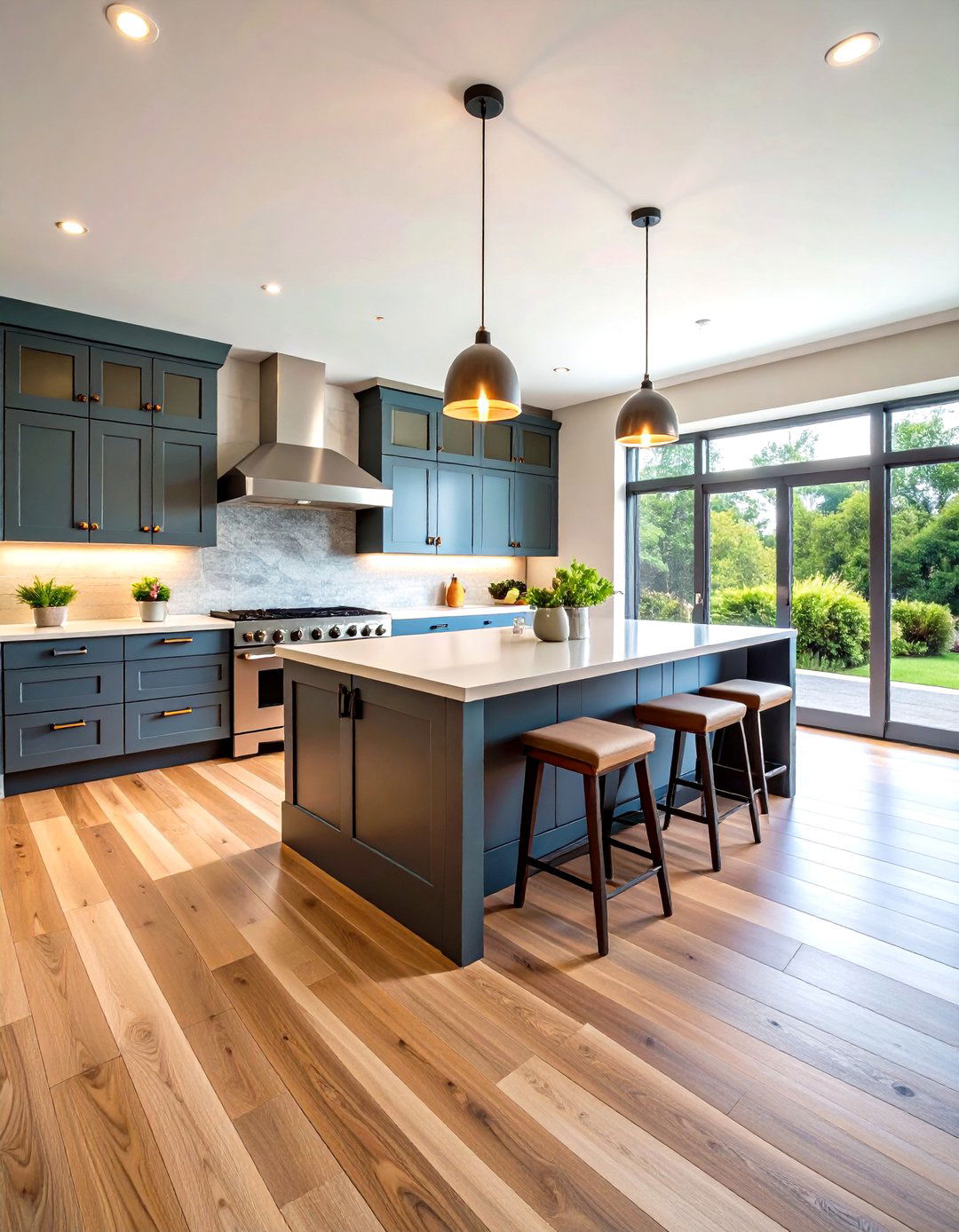 The Angled Transition for Dynamic Flow - 30 kitchen tile to wood floor transition ideas