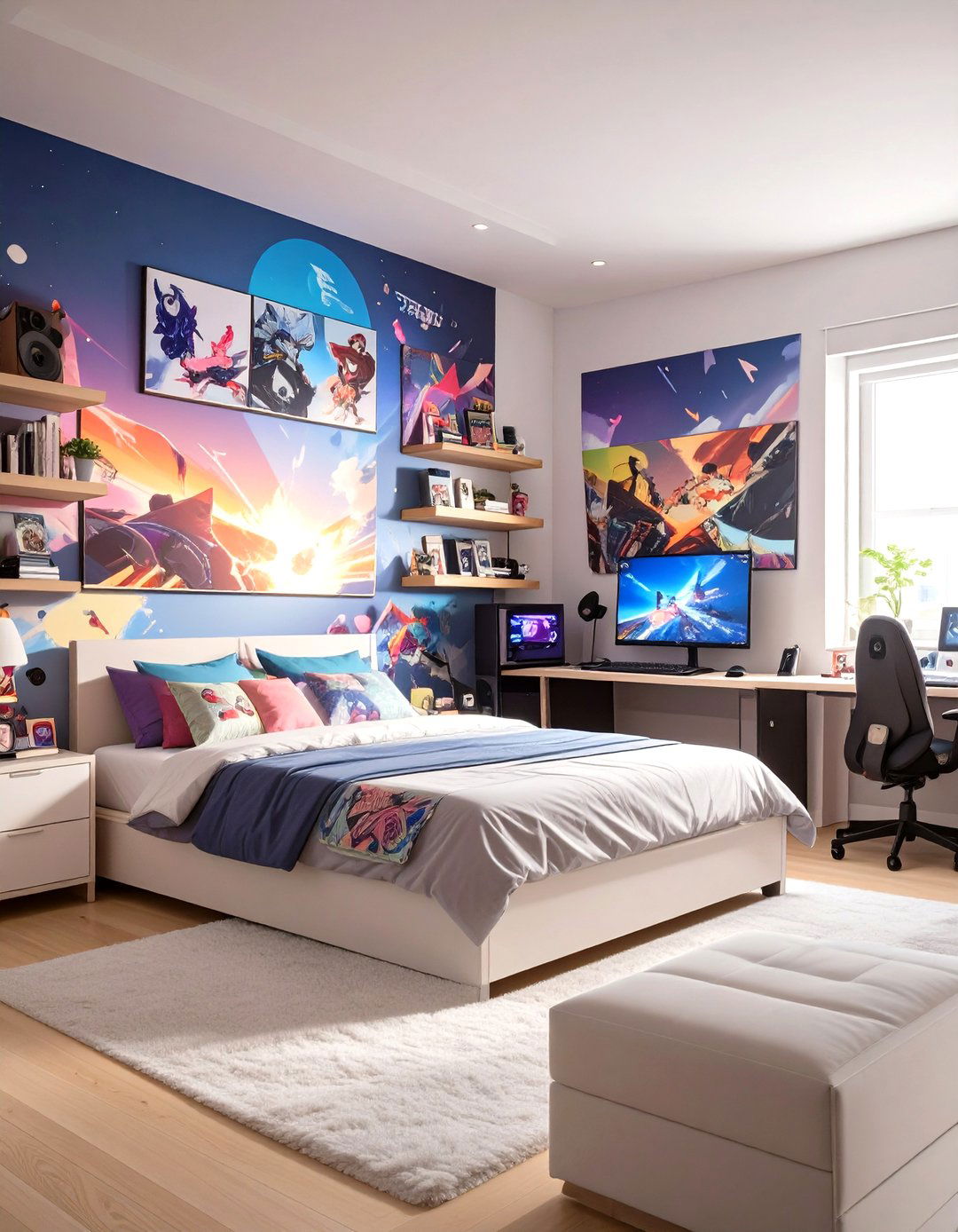 The Anime Inspired Bedroom - 30 gaming bedroom ideas