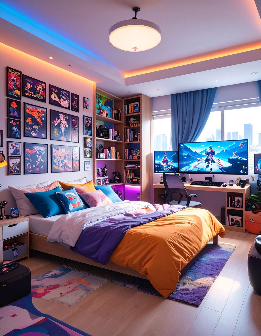 The Anime Themed Otaku Gamer Bedroom - 30 gamer bedroom ideas