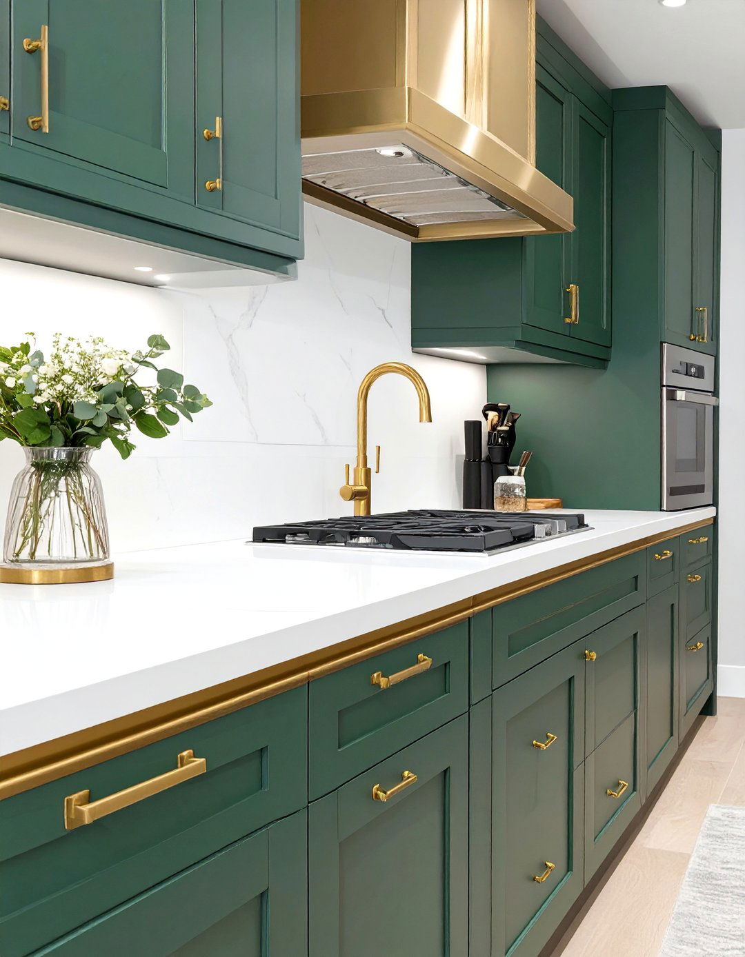 The Antique Brass Schluter Trim - 30 backsplash edge trim ideas