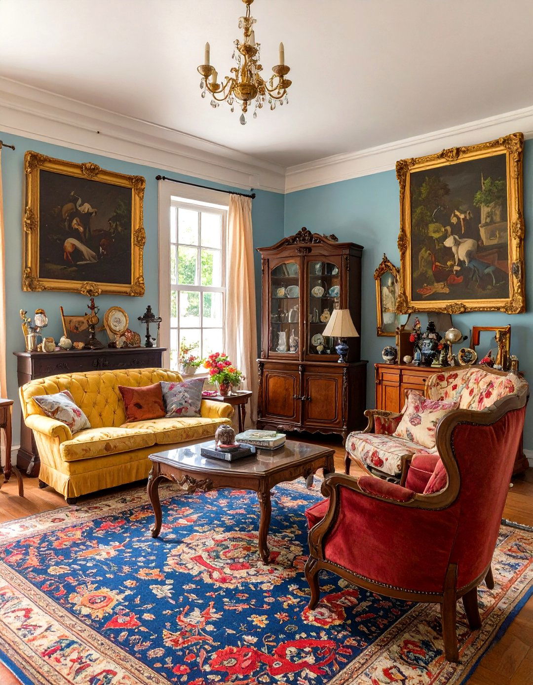 The Antique Collectors Living Room - 30 cottage core interior design ideas