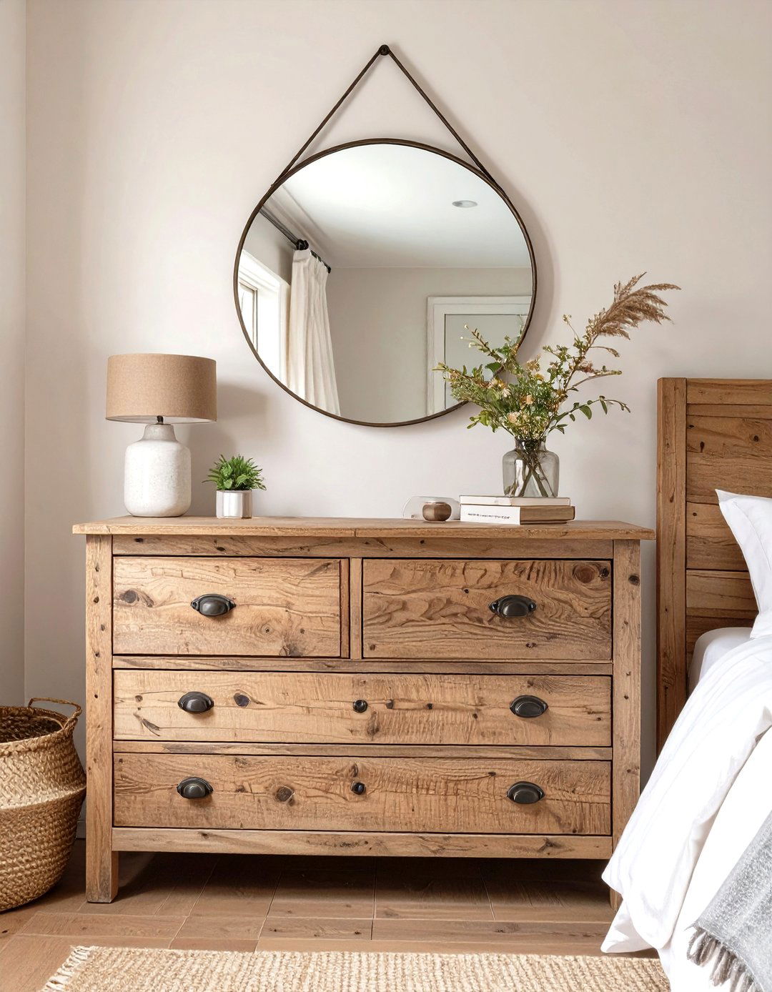 The Antique Dresser Bedroom - 30 modern farmhouse bedroom ideas