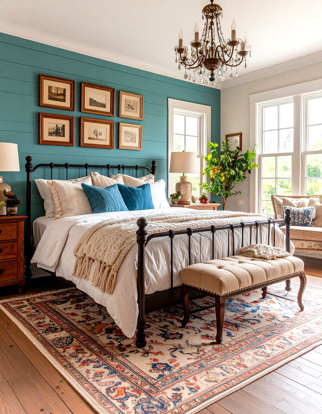 The Antique Inspired Farmhouse Bedroom - 30 farmhouse master bedroom ideas