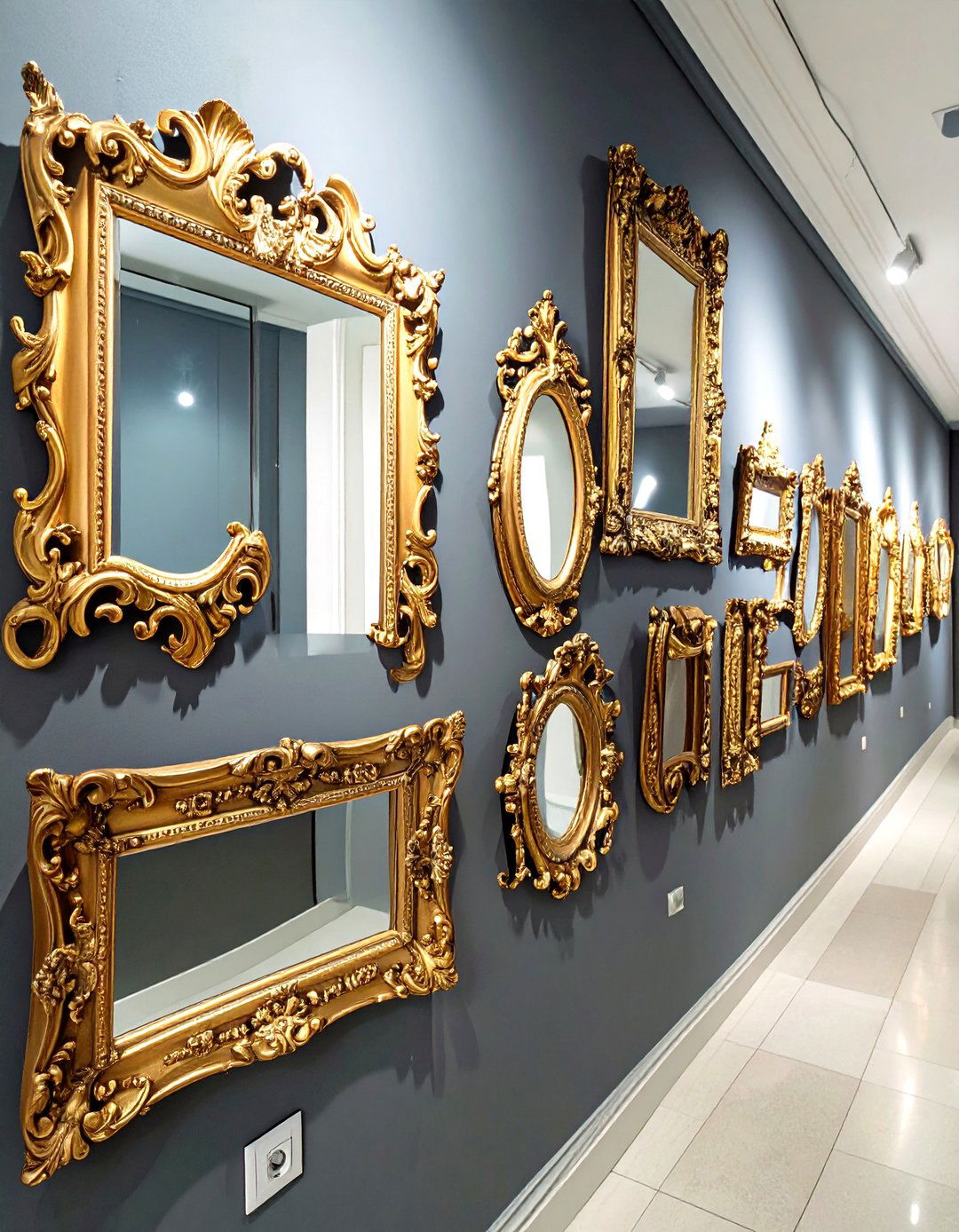 The Antique Mirror Gallery - 30 ideas for wall decor