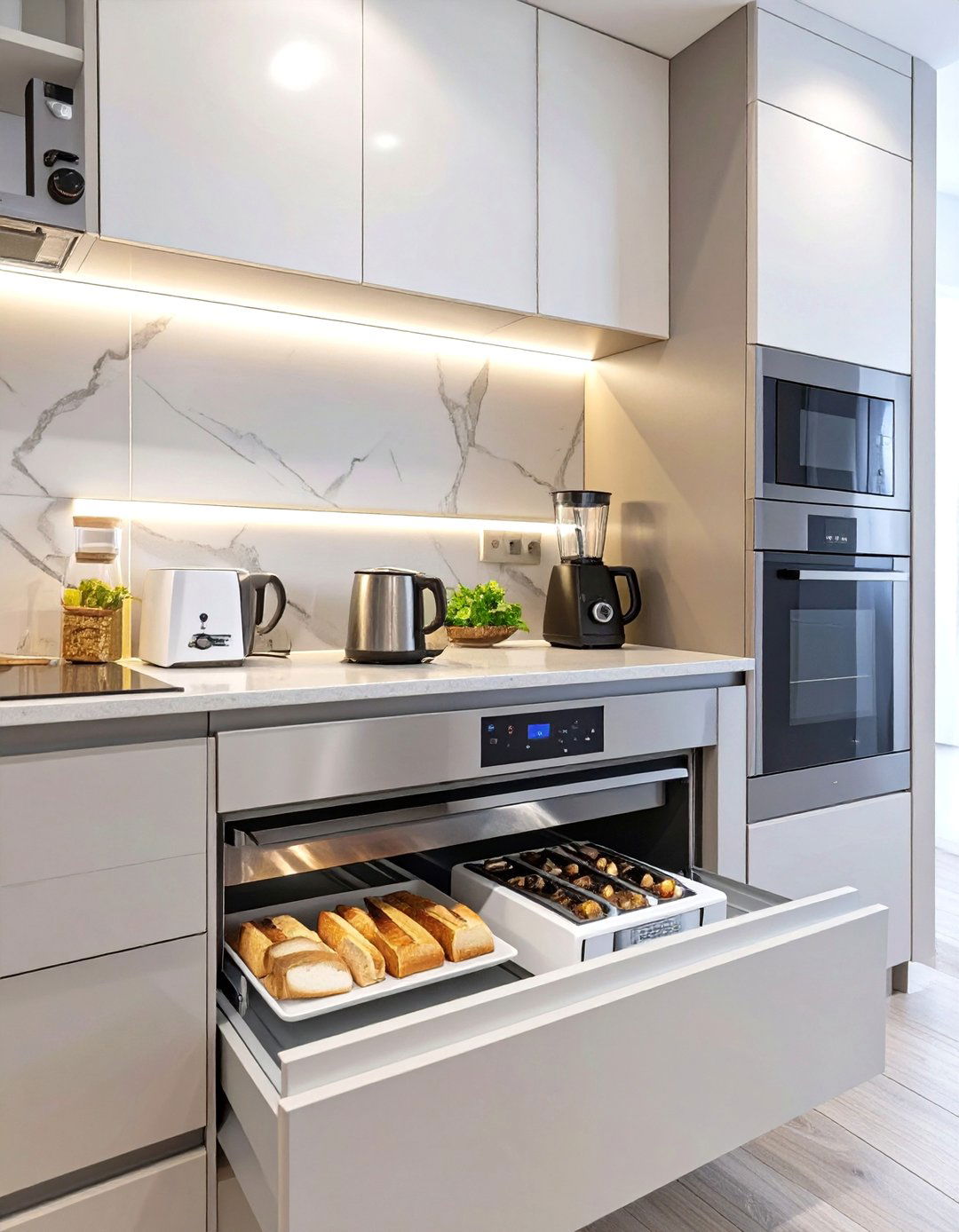 The Appliance Garage Kitchen - 30 lowes kitchen design ideas