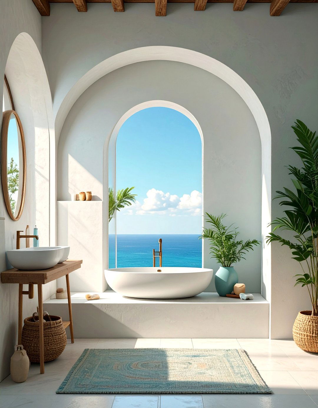 The Arch Shaped Bathroom Niche - 30 bathroom niche ideas