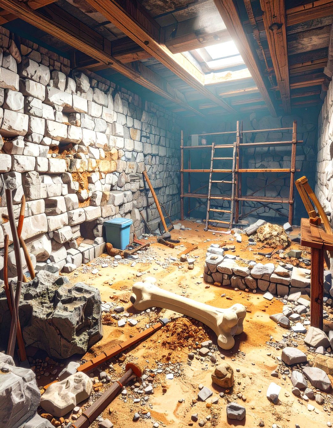 The Archaeological Dig Site - 30 minecraft basement ideas