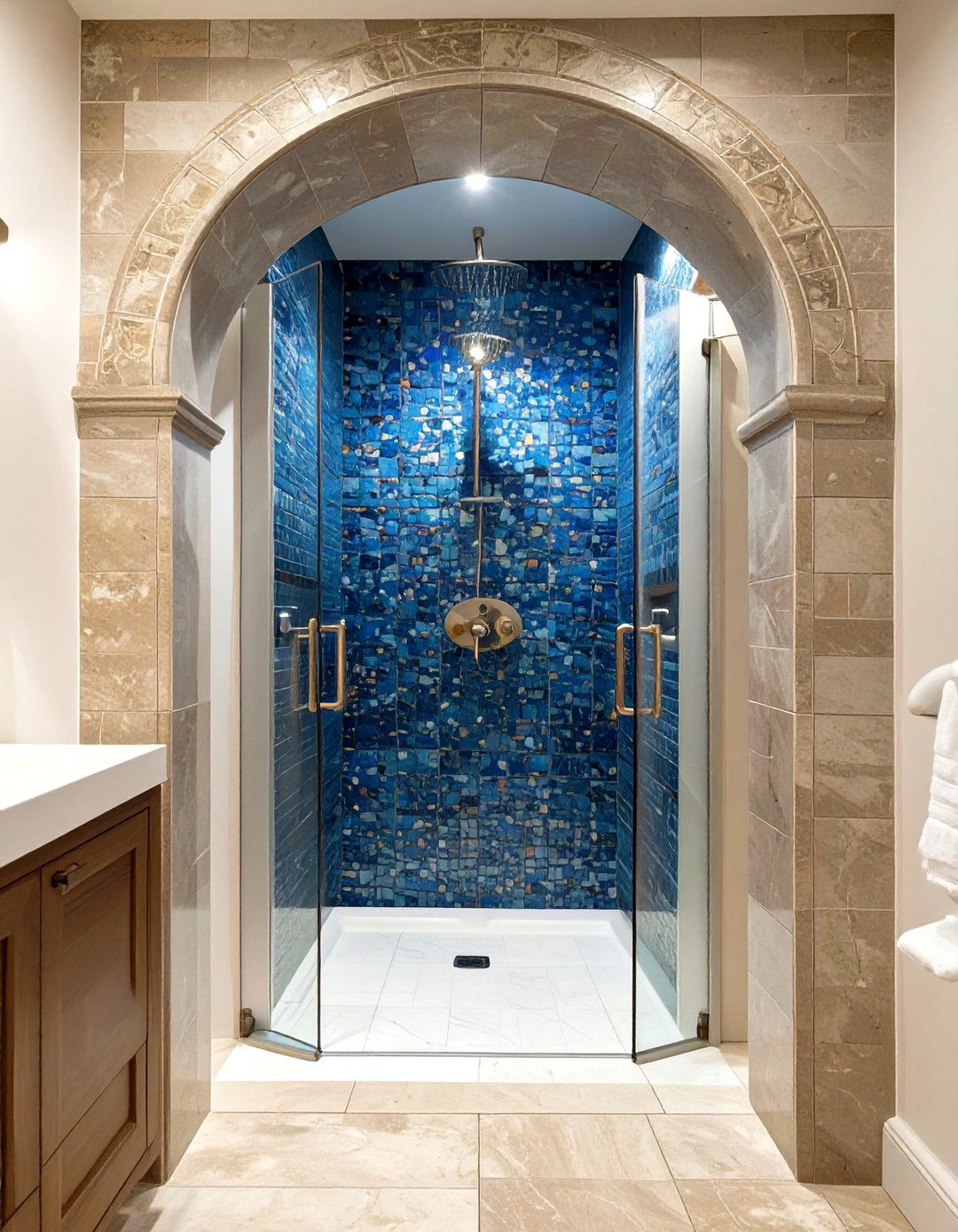 The Arched Entry Shower - 30 modern shower ideas