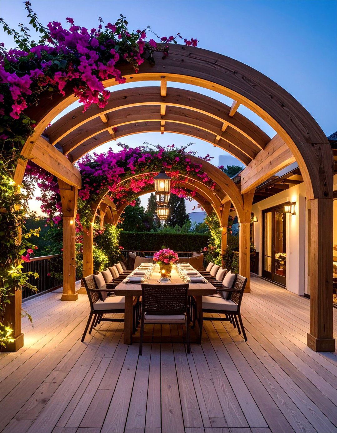 The Arched Pergola Design - 30 deck cover ideas