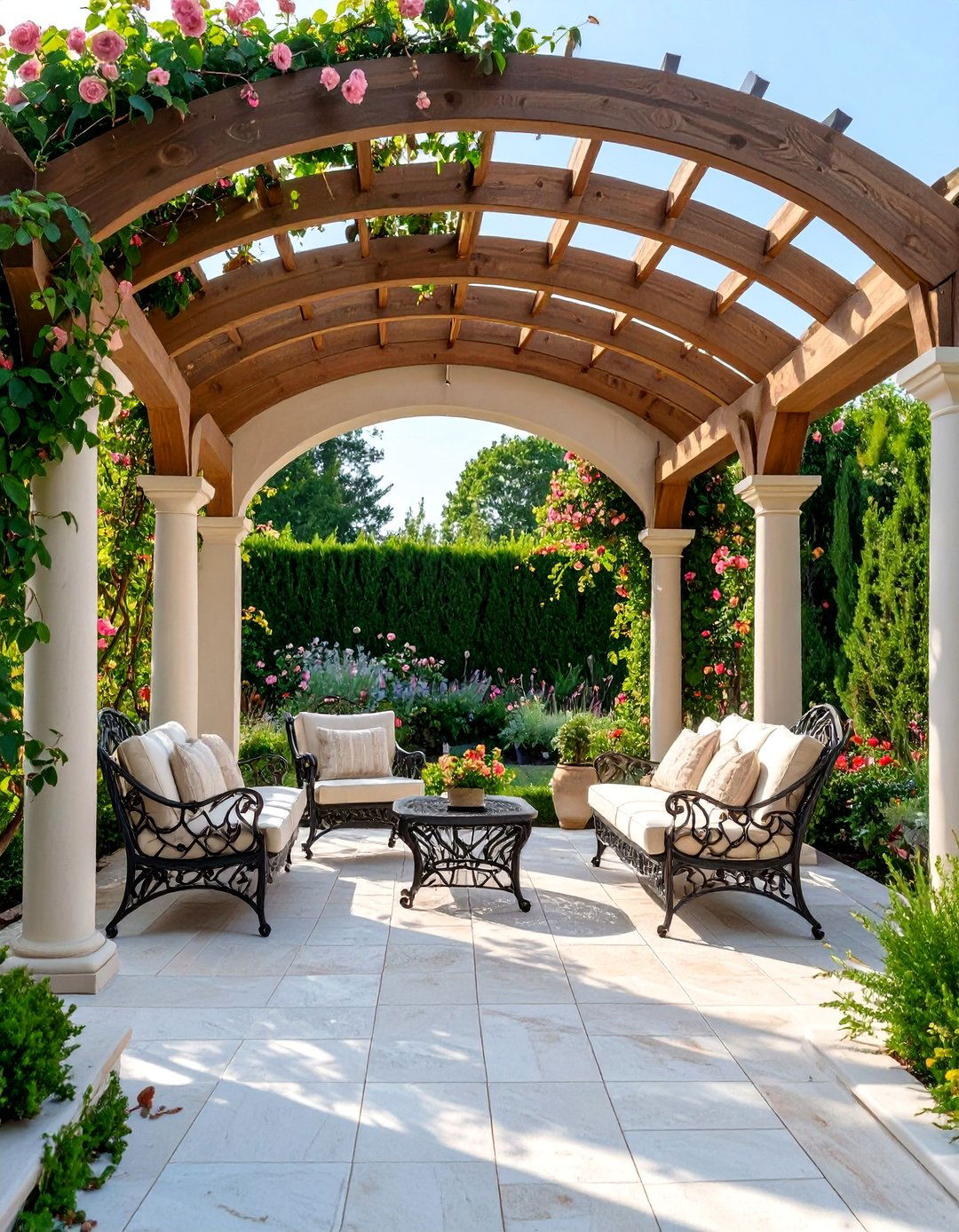 The Arched Pergola Design - 30 deck canopy ideas