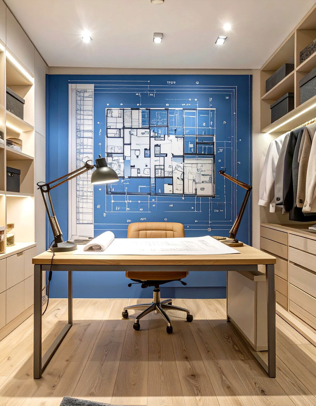 The Architectural Blueprint Office - 30 closet desk ideas