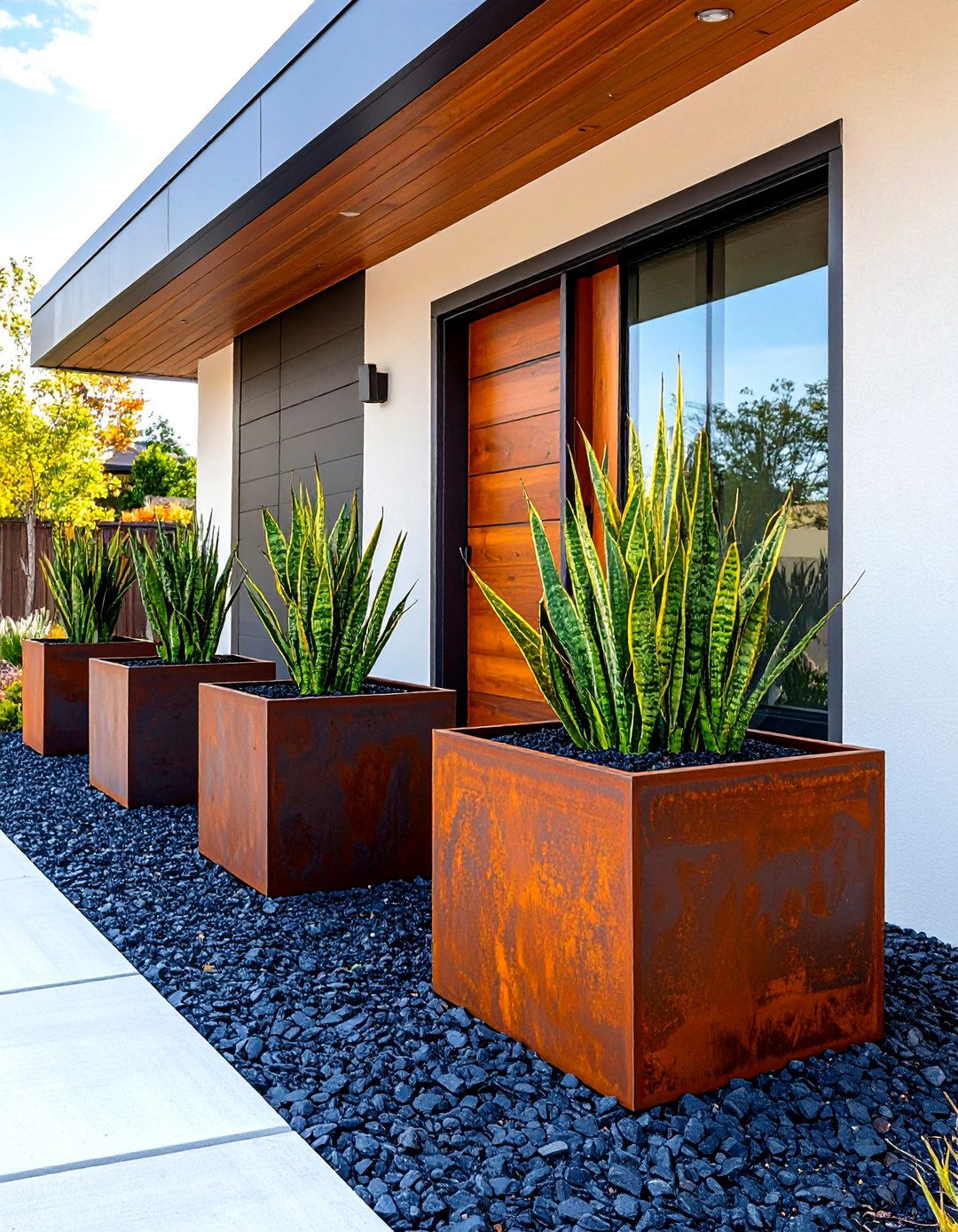The Architectural Planter Gallery - 30 landscape ideas for front of house low maintenance