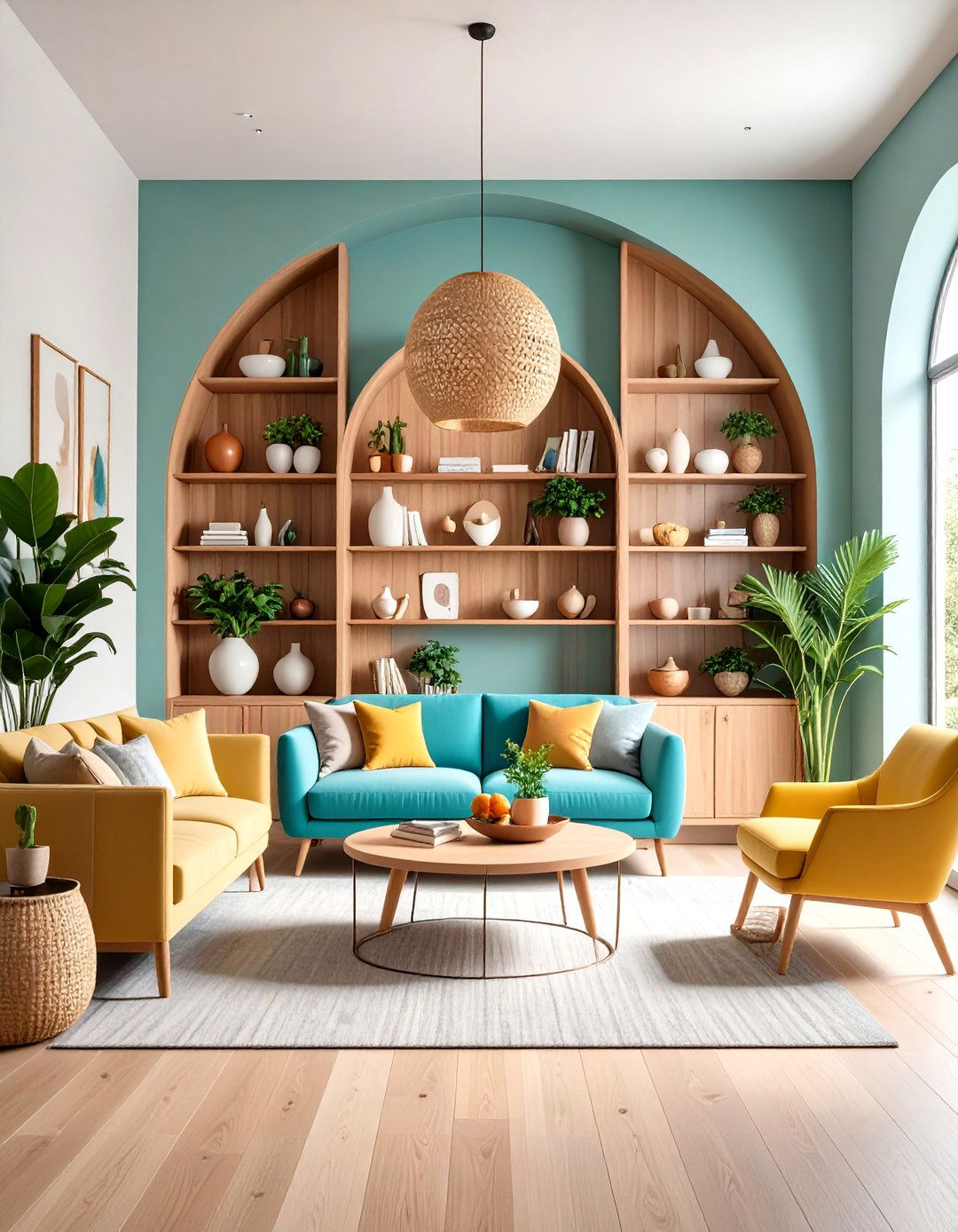The Archway Built In Living Room Shelf - 30 living room shelf ideas