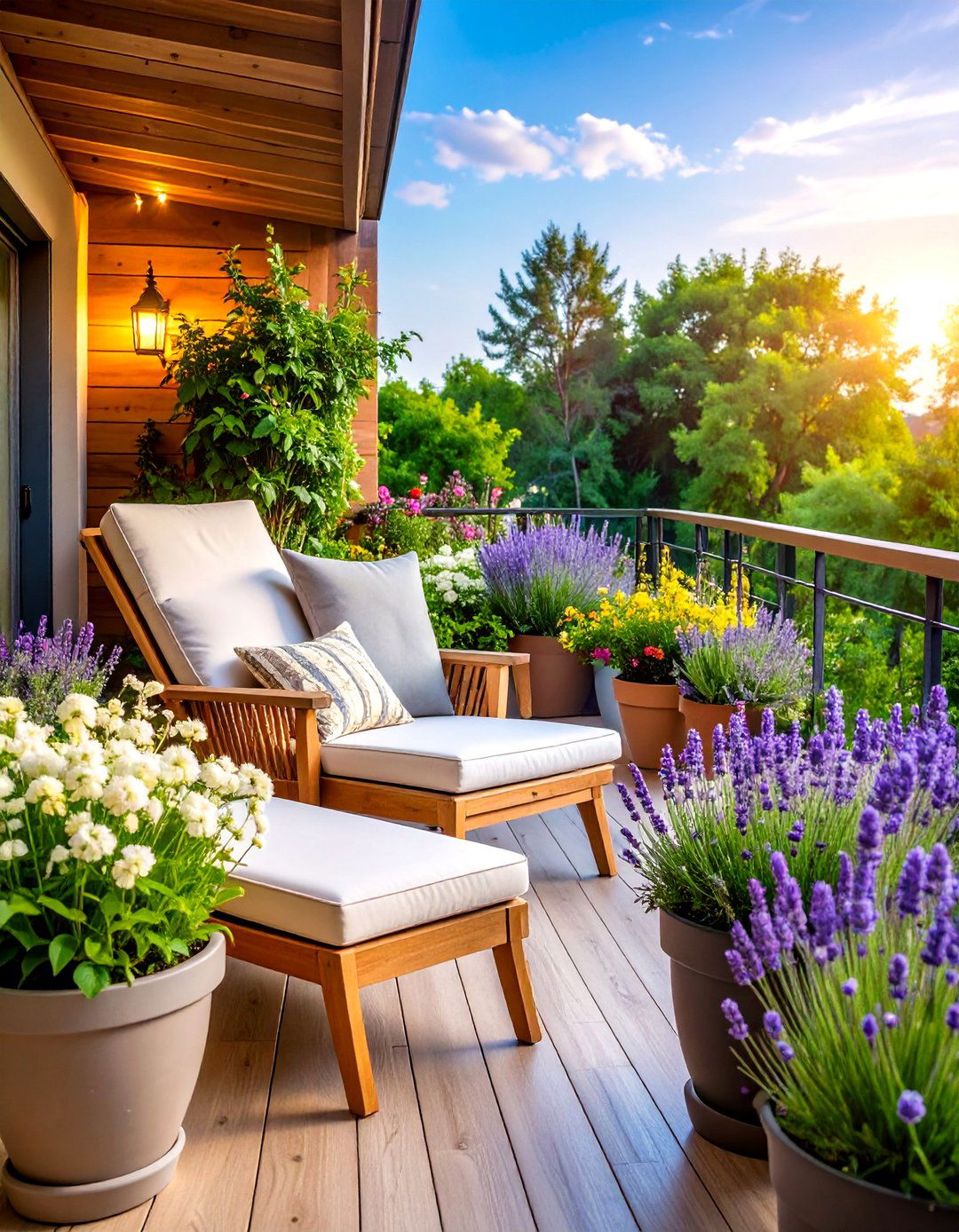 The Aromatherapy Balcony Garden - 30 ai balcony garden design ideas