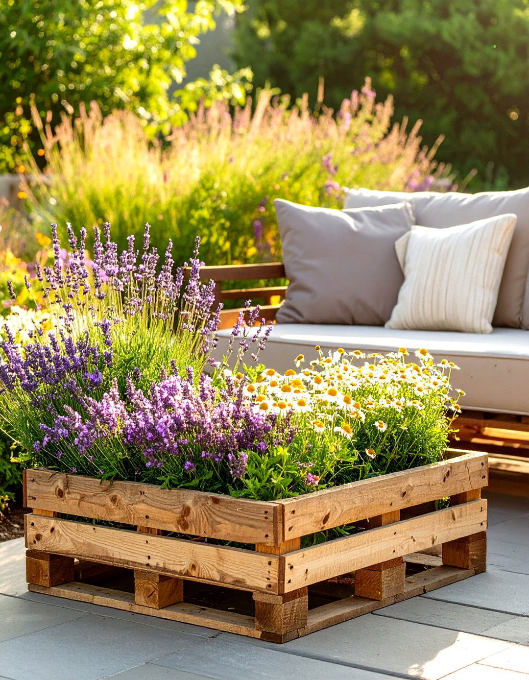 The Aromatherapy Pallet Garden - 30 homemade pallet garden designs