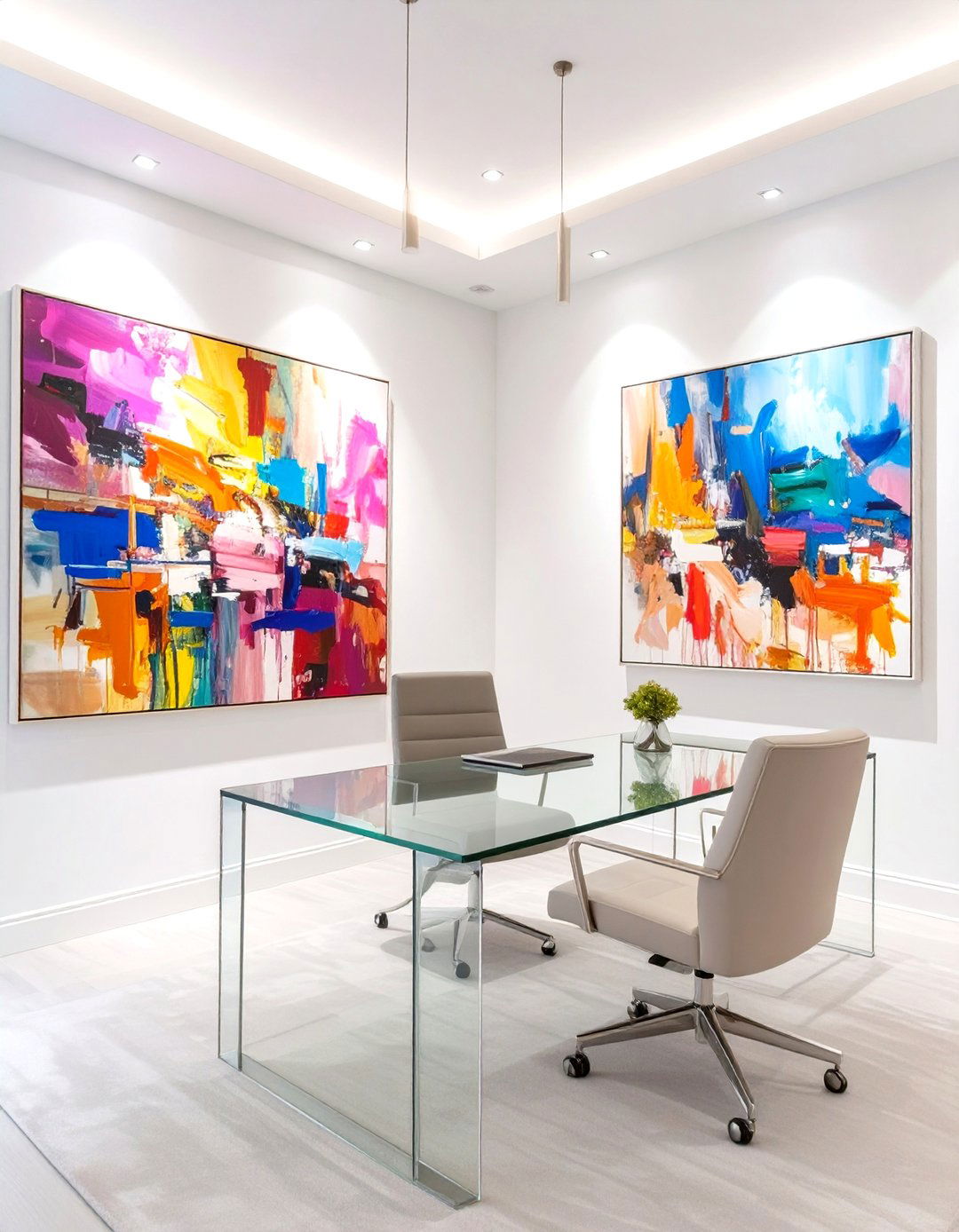 The Art Collectors Gallery Home Office - 30 luxury modern home office ideas