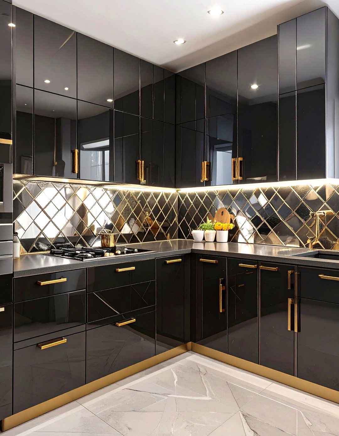 The Art Deco Glam Kitchen - 30 free kitchen design ideas