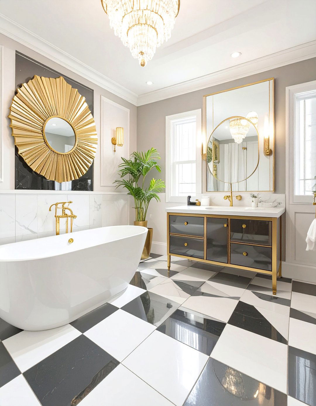 The Art Deco Glamour Bathroom - 30 bathroom decoration ideas
