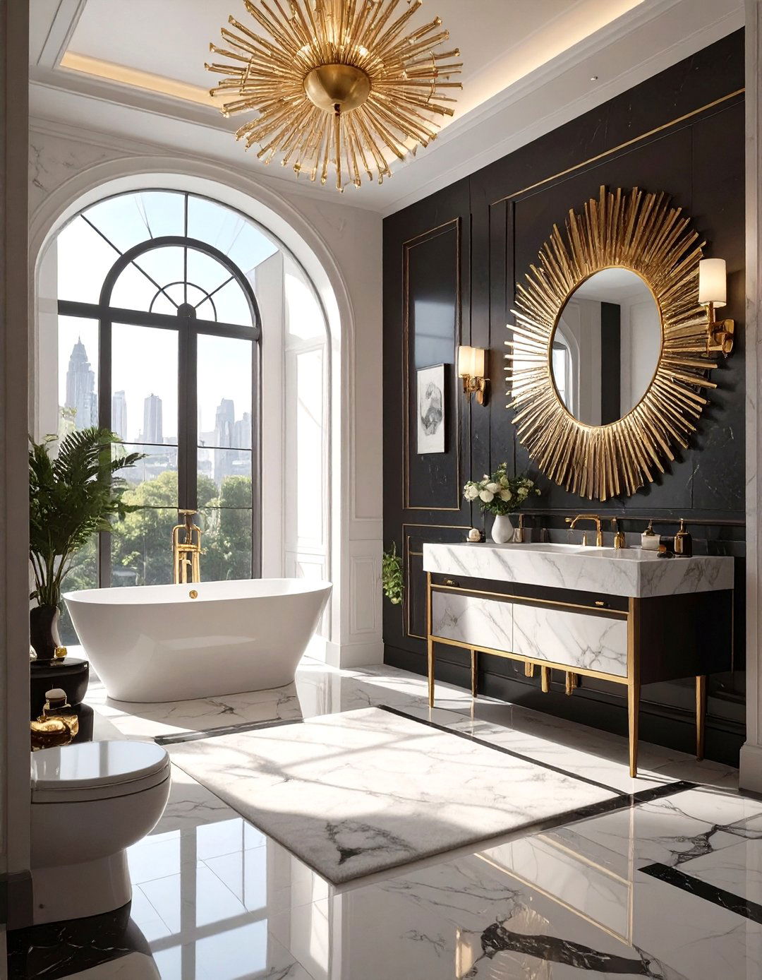 The Art Deco Glamour Bathroom - 30 master bathroom ideas photo gallery