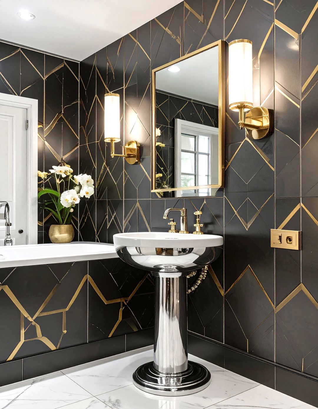 The Art Deco Glamour Bathroom - 30 bathroom reno ideas