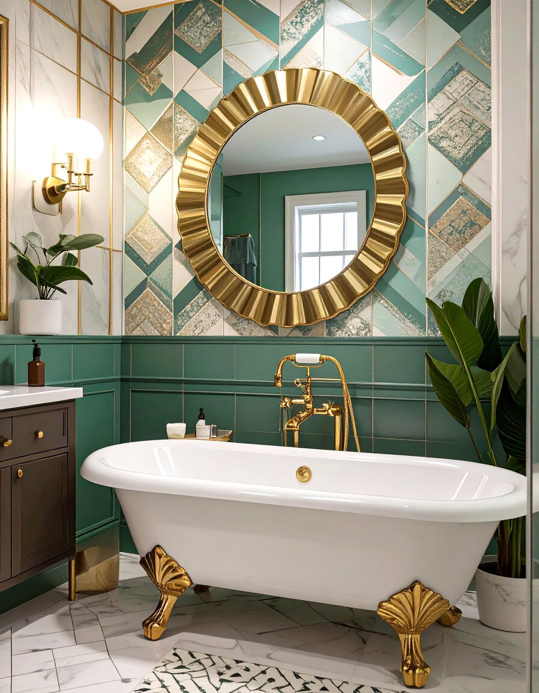 The Art Deco Glamour Bathroom - 30 bathroom remodel ideas on a budget