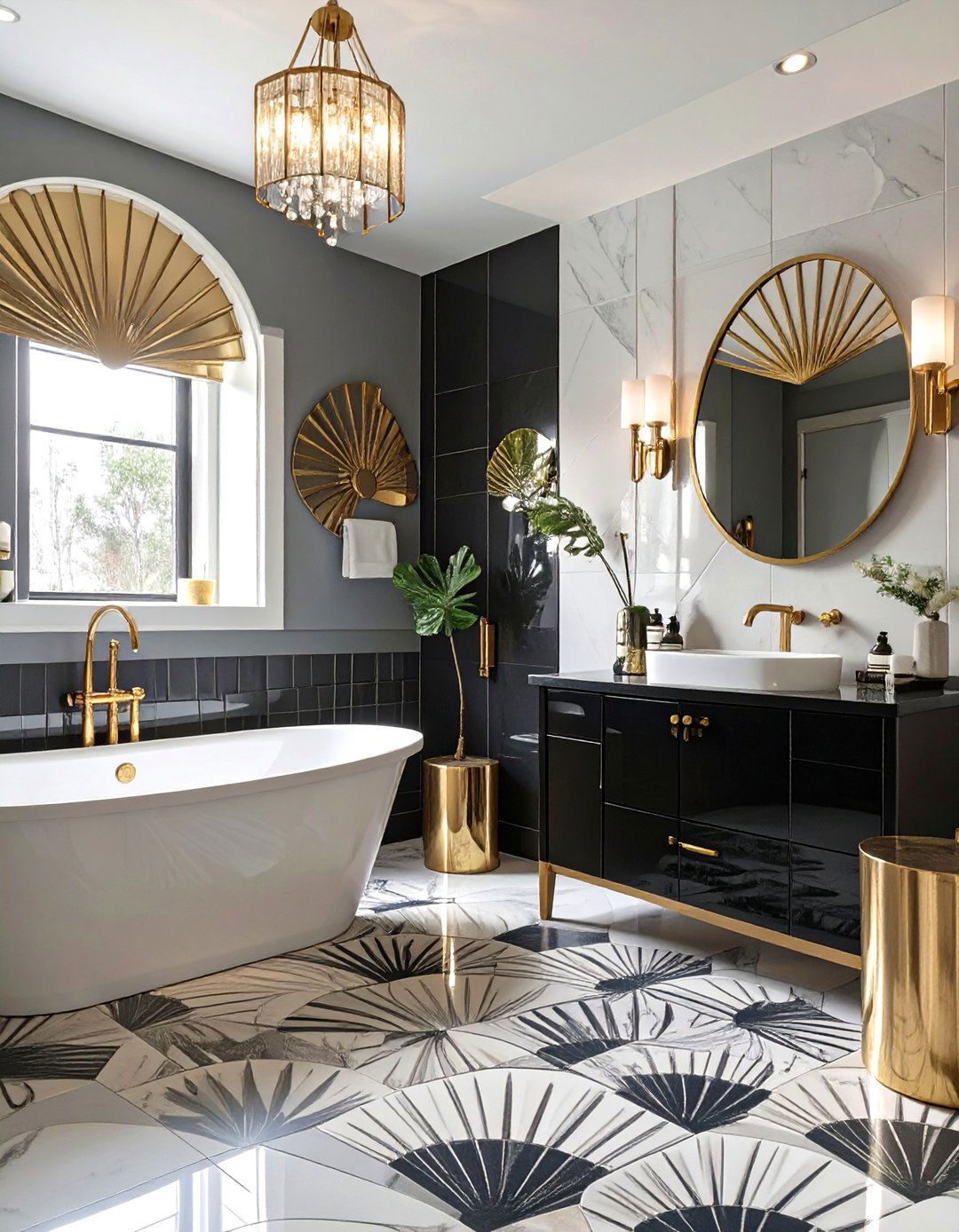 The Art Deco Glamour Bathroom - 30 bathroom update ideas