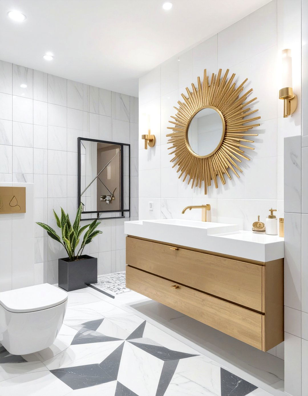 The Art Deco Glamour Bathroom - 30 ai spa bathroom design ideas