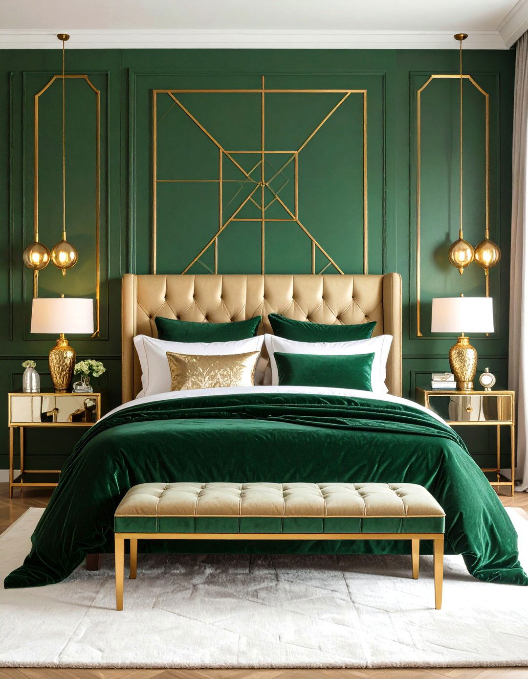 The Art Deco Glamour Bedroom - 30 design bedroom ideas
