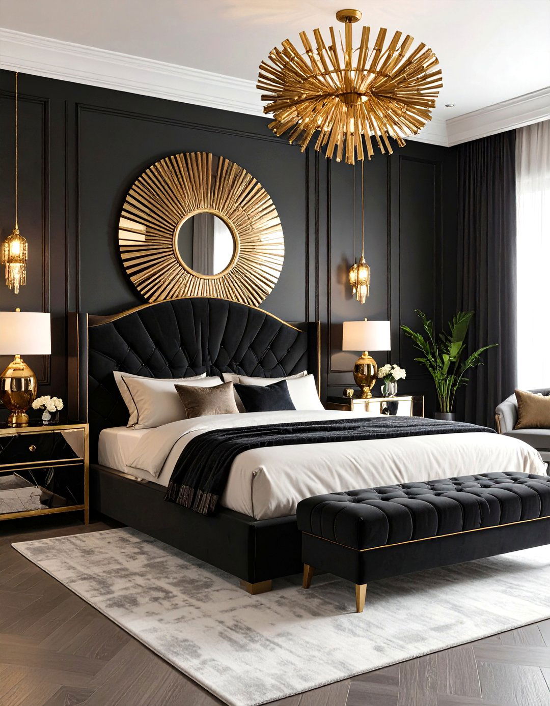 The Art Deco Glamour Bedroom - 30 elegant master bedroom ideas