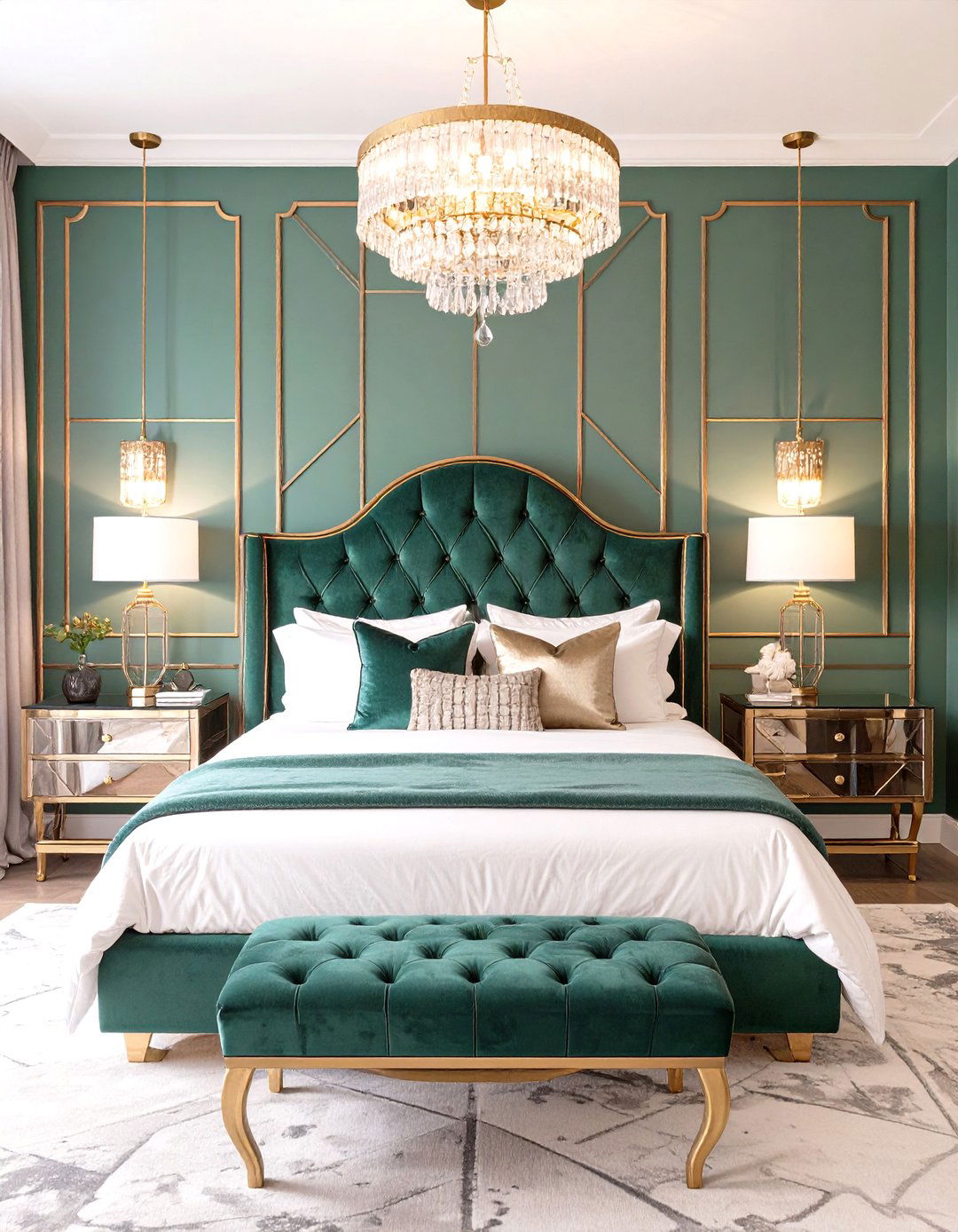 The Art Deco Glamour Bedroom - 30 house design games ideas