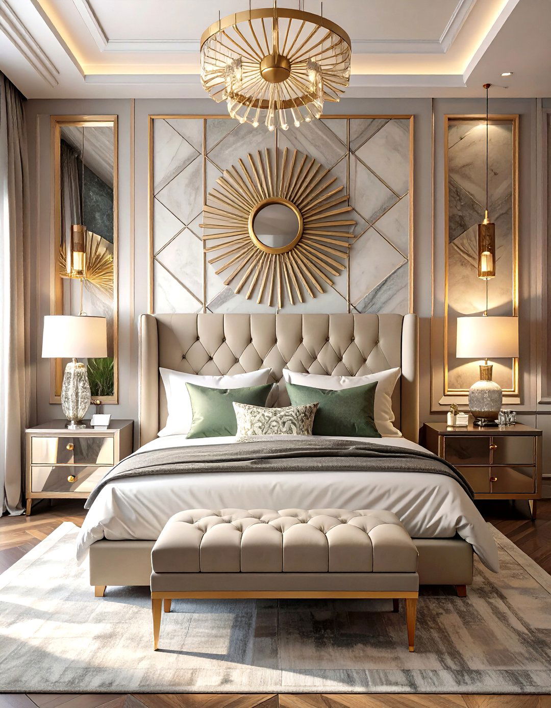 The Art Deco Glamour Bedroom - 30 master bedroom inspo ideas