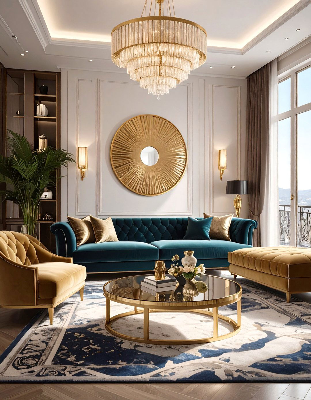 The Art Deco Glamour Flat - 30 apartment interior design ideas